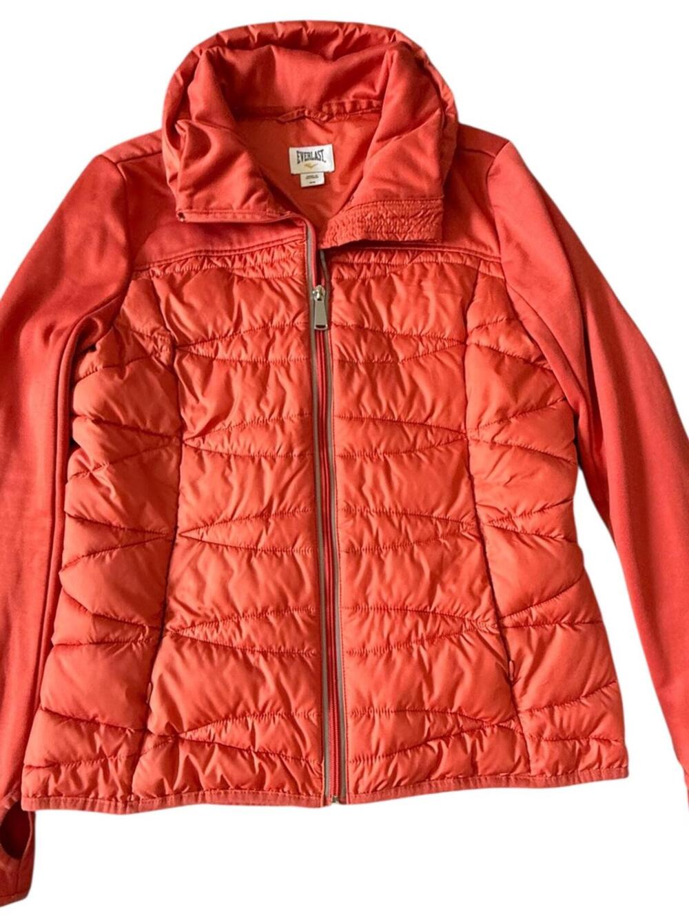 Everlast Coral Hybrid Puffer Jacket Women’s Medium Activewear Zip-Up